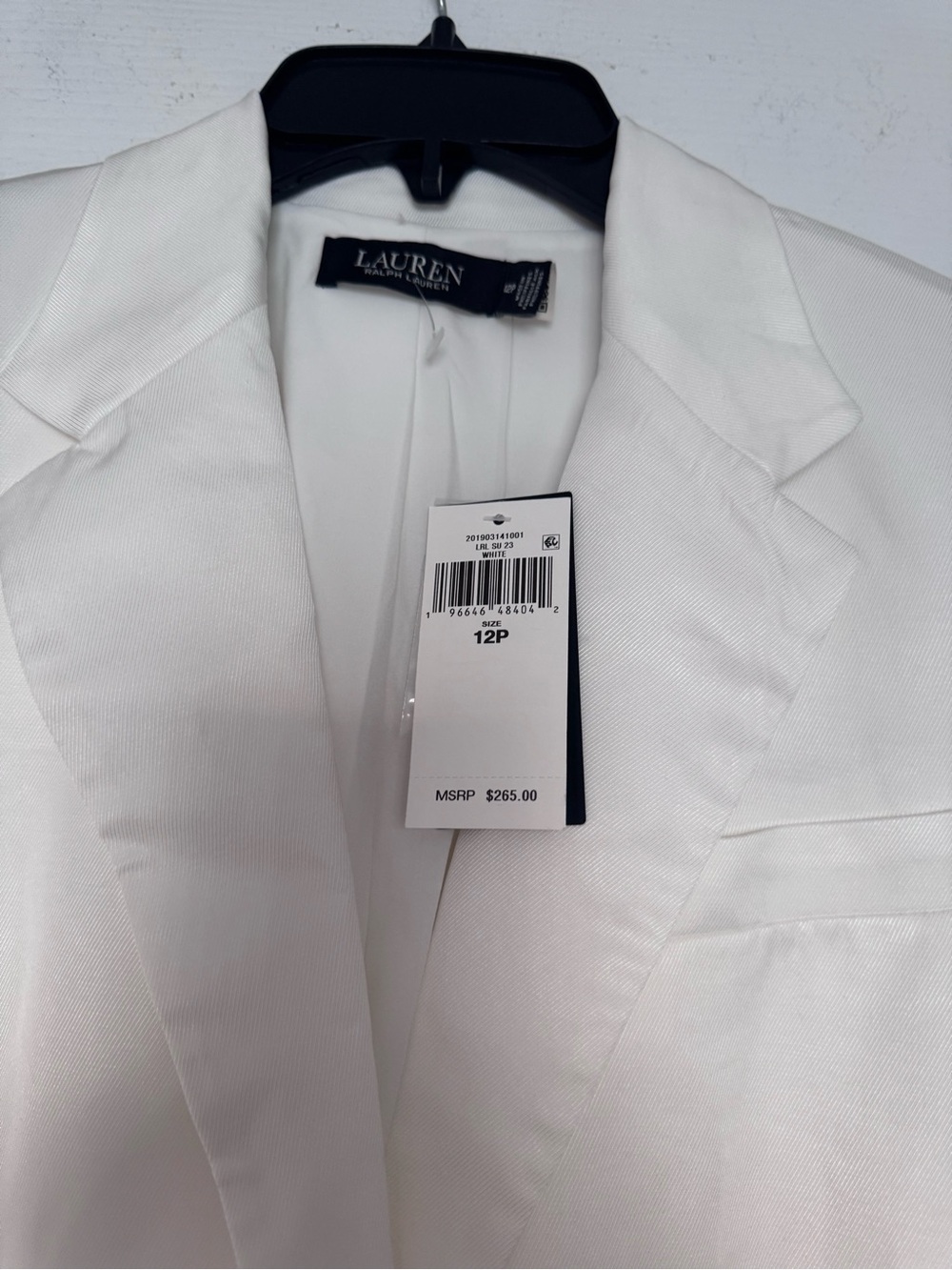 NWT Lauren Ralph Lauren Linen-Blend Twill Blazer Size 12P - Picture 7 of 8